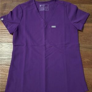 Figs Magic Purple Catarina - One Pocket Scrub Top